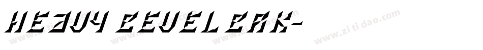 Heavy Bevel BRK字体转换